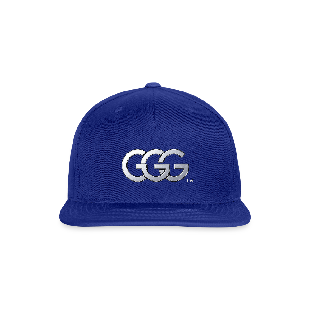 GGG TM LOGO 3 Snapback Baseball Cap - royal blue
