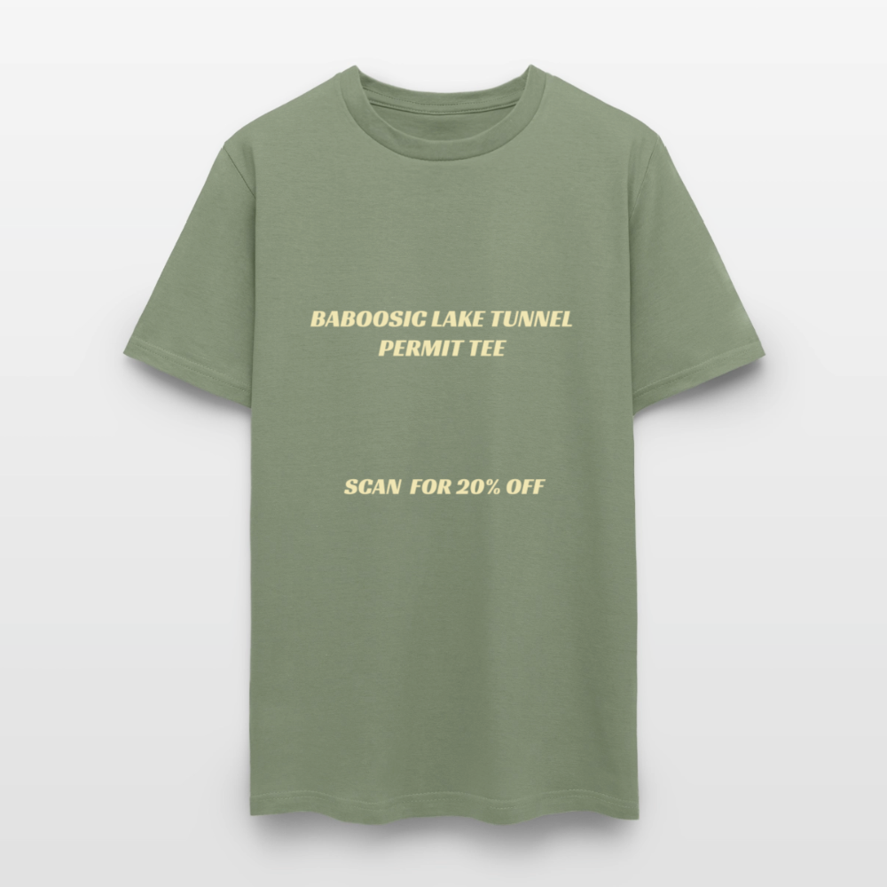 BABOOSIC LAKE TUNNEL PERMIT TEE Unisex Classic T-Shirt Unisex Classic T-Shirt - military green