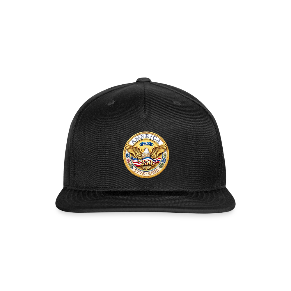 AMERICA 250 Snapback Baseball Cap - black