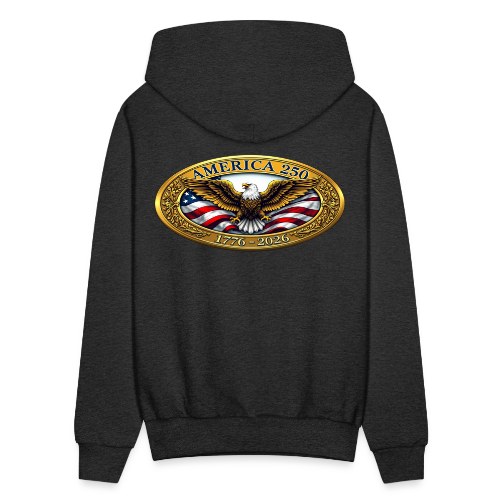 AMERICA 250 Men's Hoodie - charcoal grey