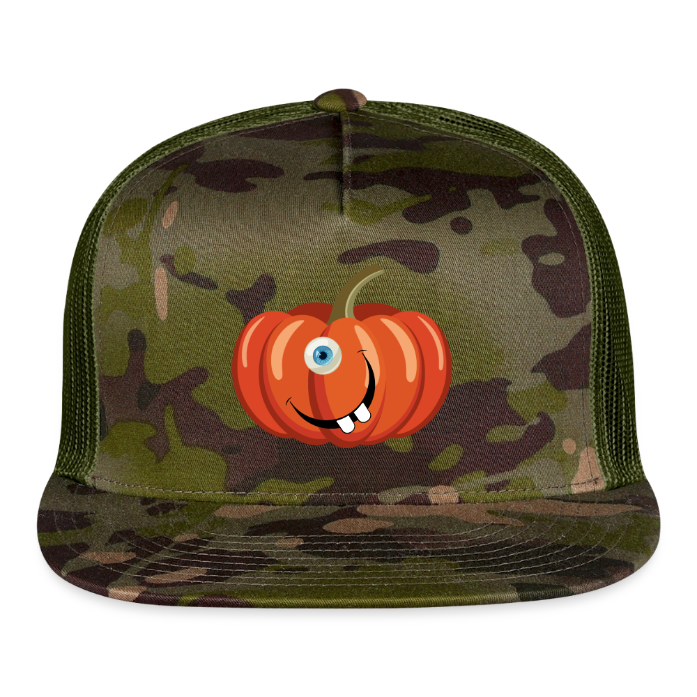 SIE CAPS WHATEVER CHUCKS YOUR PUMPKIN Trucker Cap Trucker Cap - MultiCam\green
