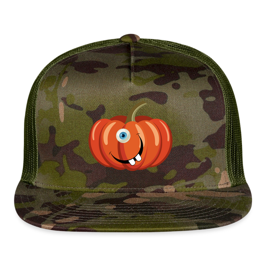 SIE CAPS WHATEVER CHUCKS YOUR PUMPKIN Trucker Cap Trucker Cap - MultiCam\green