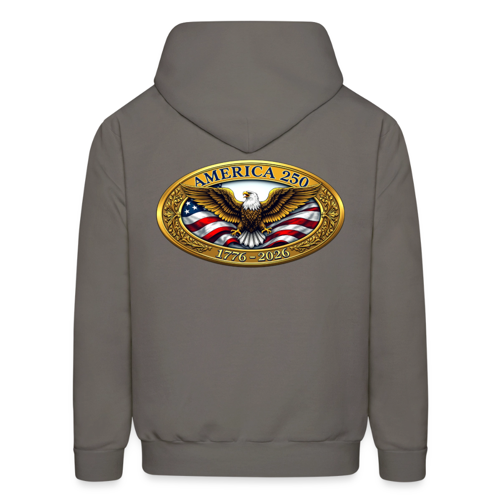 AMERICA 250 Men's Hoodie - asphalt gray