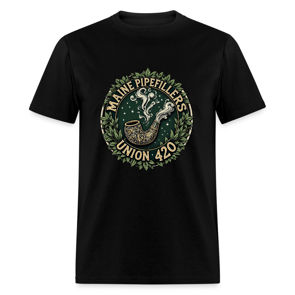 MAINE PIPEFILLERS UNION 420 TEE - black
