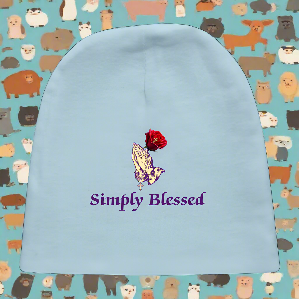 SIMPLY BLESSED Baby Cap - light blue