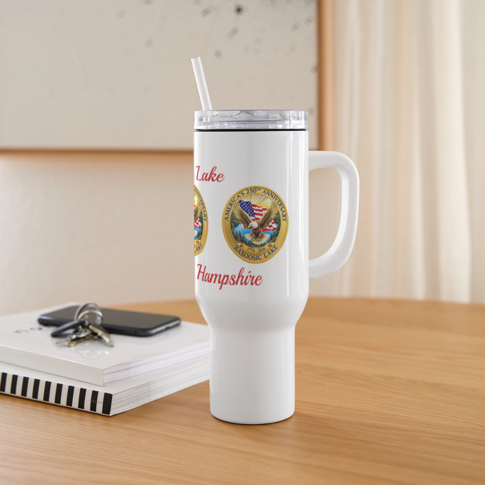 AMERICA 250 AMHERST 40 oz Travel Tumbler - white