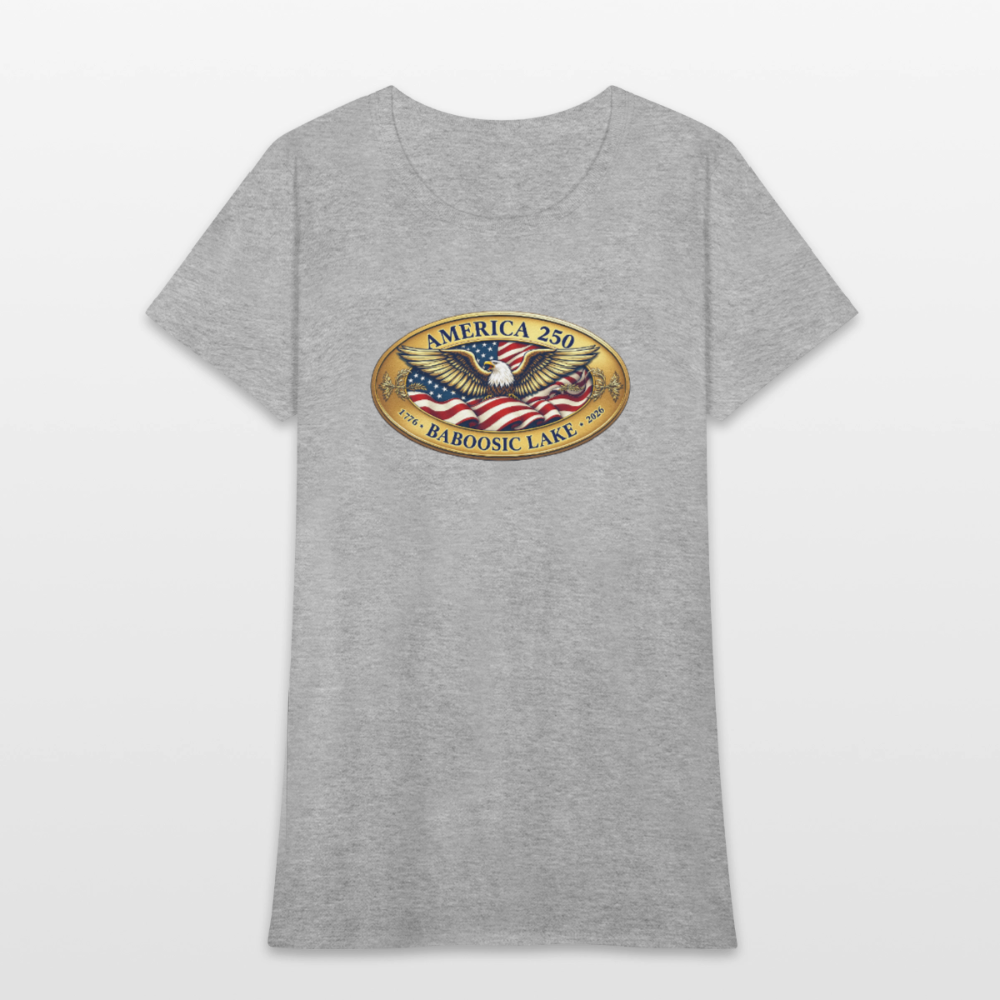 AMERICA 250 BABOOSIC LAKE AMERICA 250 Women's T-Shirt - heather gray
