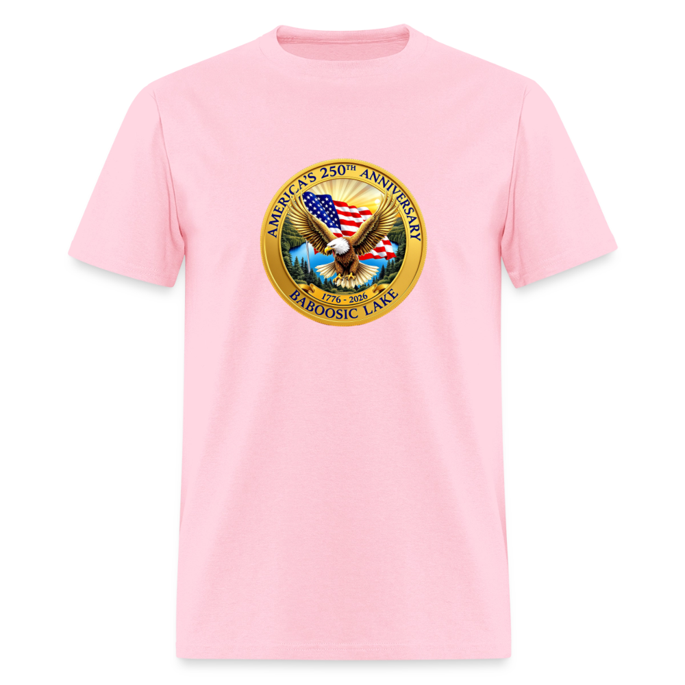 AMERICA 250 AMHERST Men's T-Shirt | GILDAN 5000 - pink