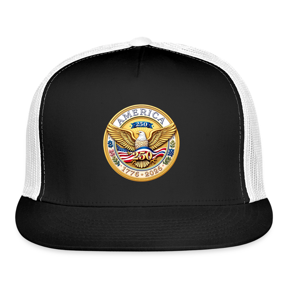 AMERICA 250 Trucker Hat - black/white