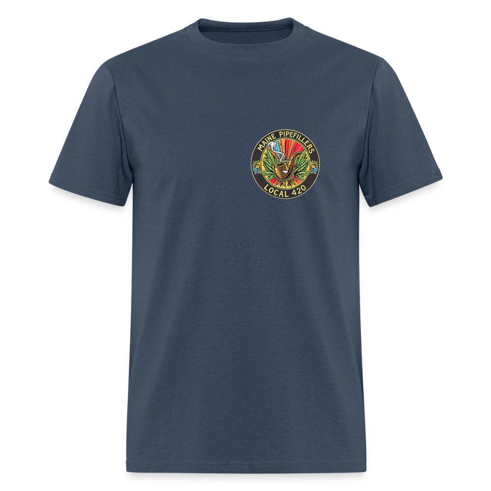 MAINE PIPEFILLERS LOCAL 420 Men's T-Shirt -  blue dusk