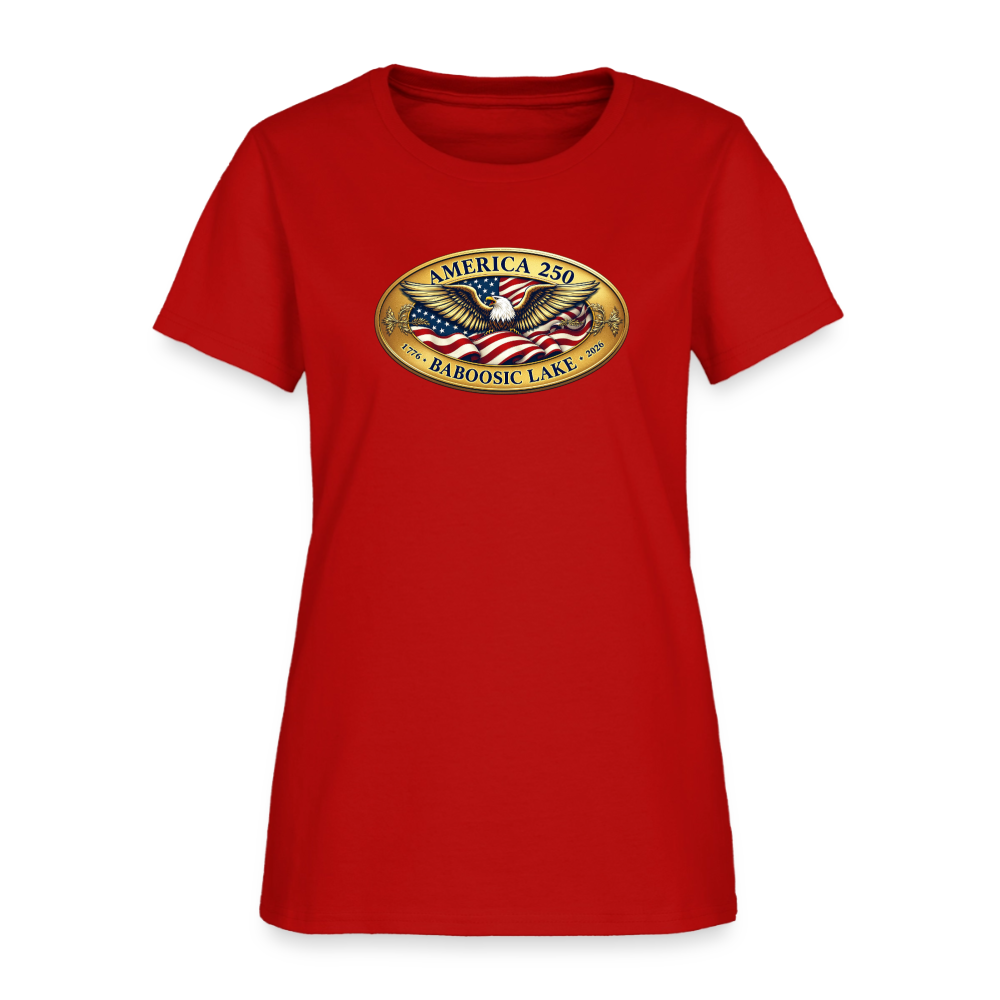 AMERICA 250 BABOOSIC LAKE AMERICA 250 Women's T-Shirt - red