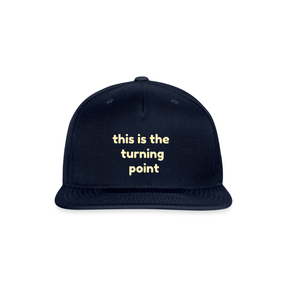 This is the Turning Point Snapback Baseball Cap - navy