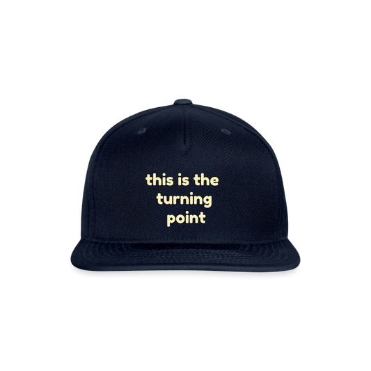 This is the Turning Point Snapback Baseball Cap - navy