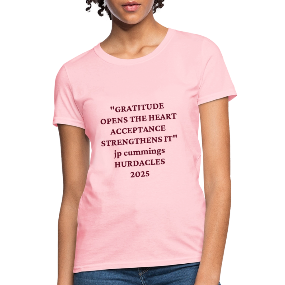 GRATITUDE Women's T-Shirt - pink