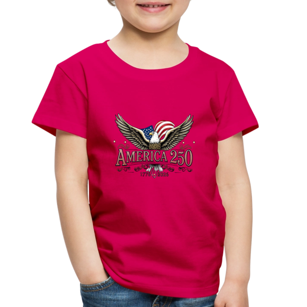 AMERICA 250 Toddler Premium T-Shirt - dark pink