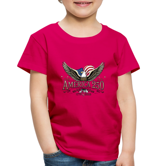 AMERICA 250 Toddler Premium T-Shirt - dark pink