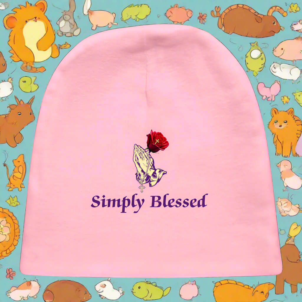 SIMPLY BLESSED Baby Cap - light pink