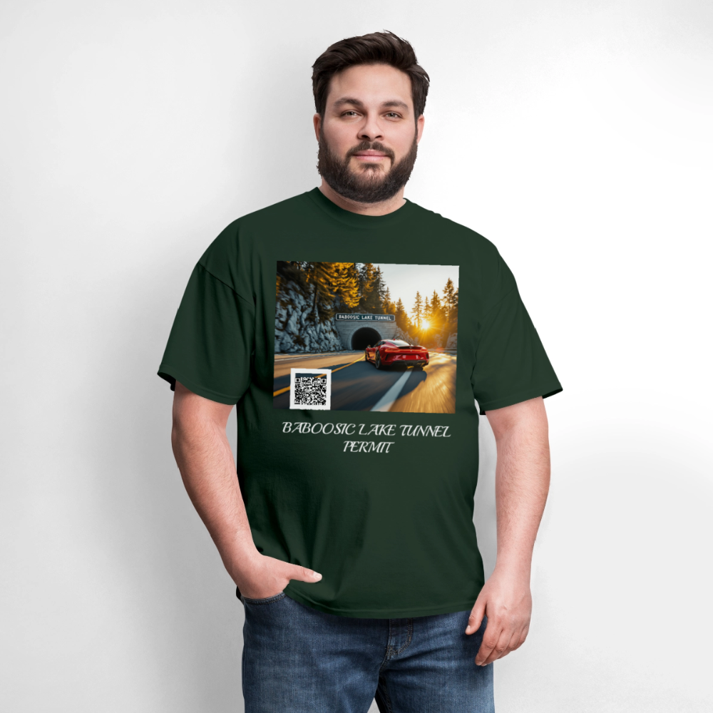 BABOOSIC LAKE TUNNEL PERMIT TEE - forest green