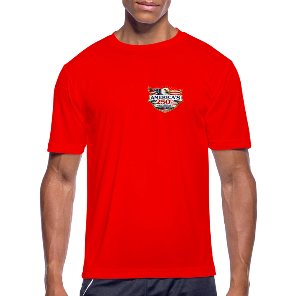 Men’s Moisture Wicking Performance T-Shirt - red