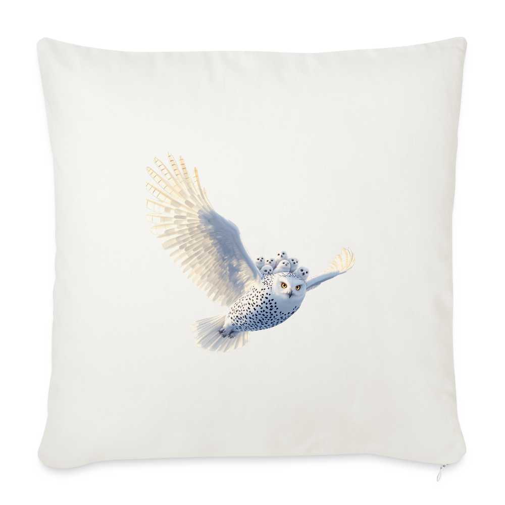 HOOTIE Throw Pillow Cover 18” x 18” - natural white