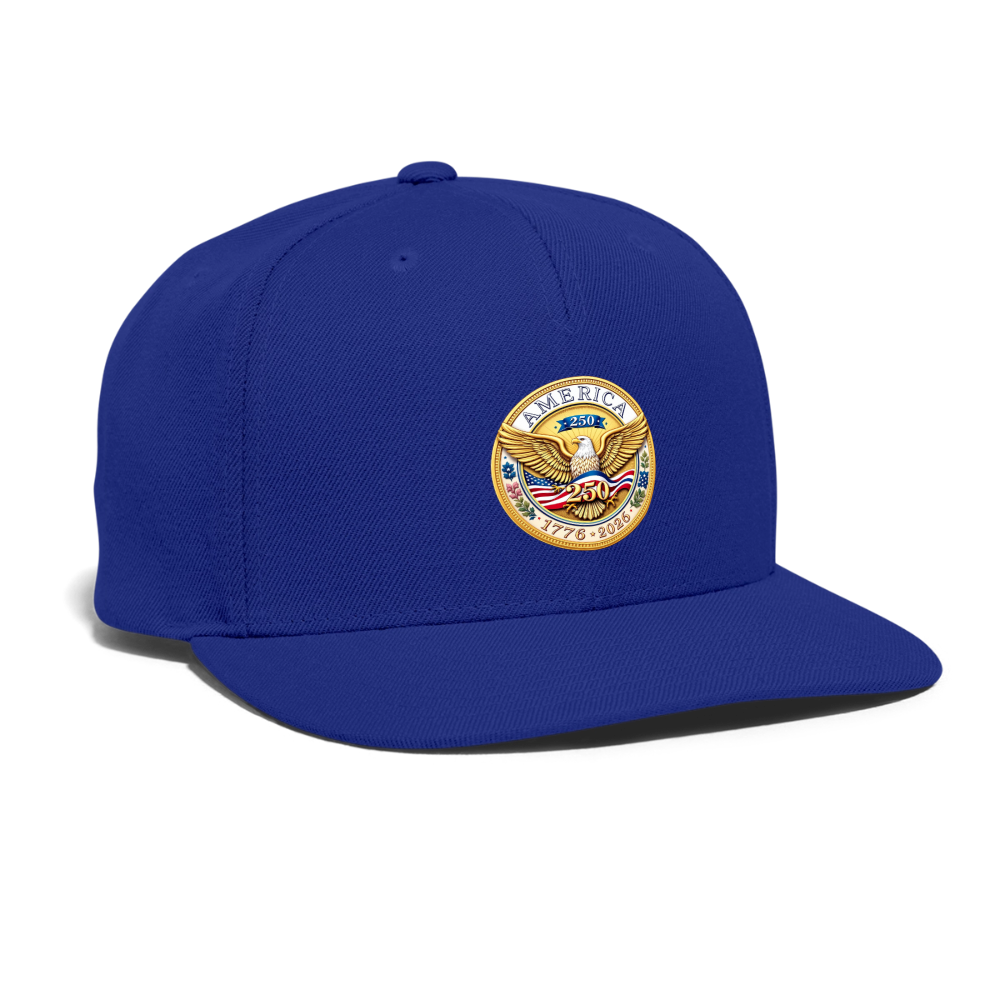 AMERICA 250 ORIGINAL Snapback Baseball Cap - royal blue