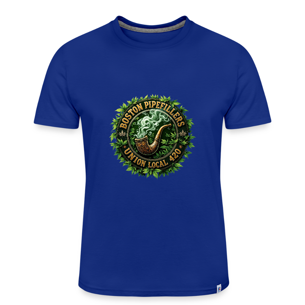 THE ORIGINAL BOSTON PIPEFILLERS UNION 420 Russell Athletic Unisex Essential Performance T-Shirt - royal blue