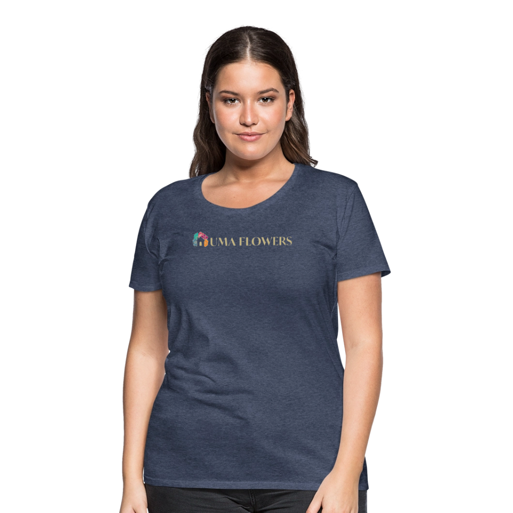 UMA FLOWERS Women’s Premium T-Shirt - heather blue