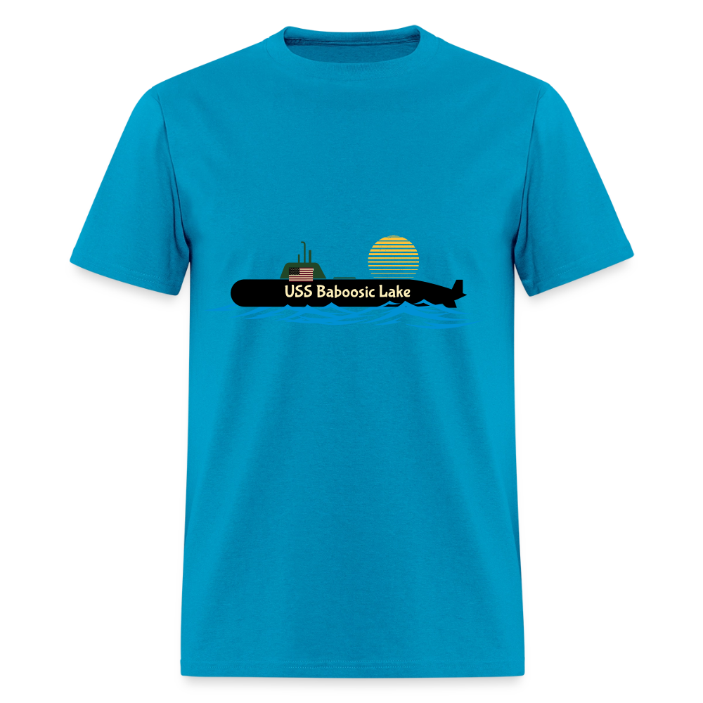 USS BABOOSIC LAKE Hanes Unisex Classic T-Shirt - turquoise