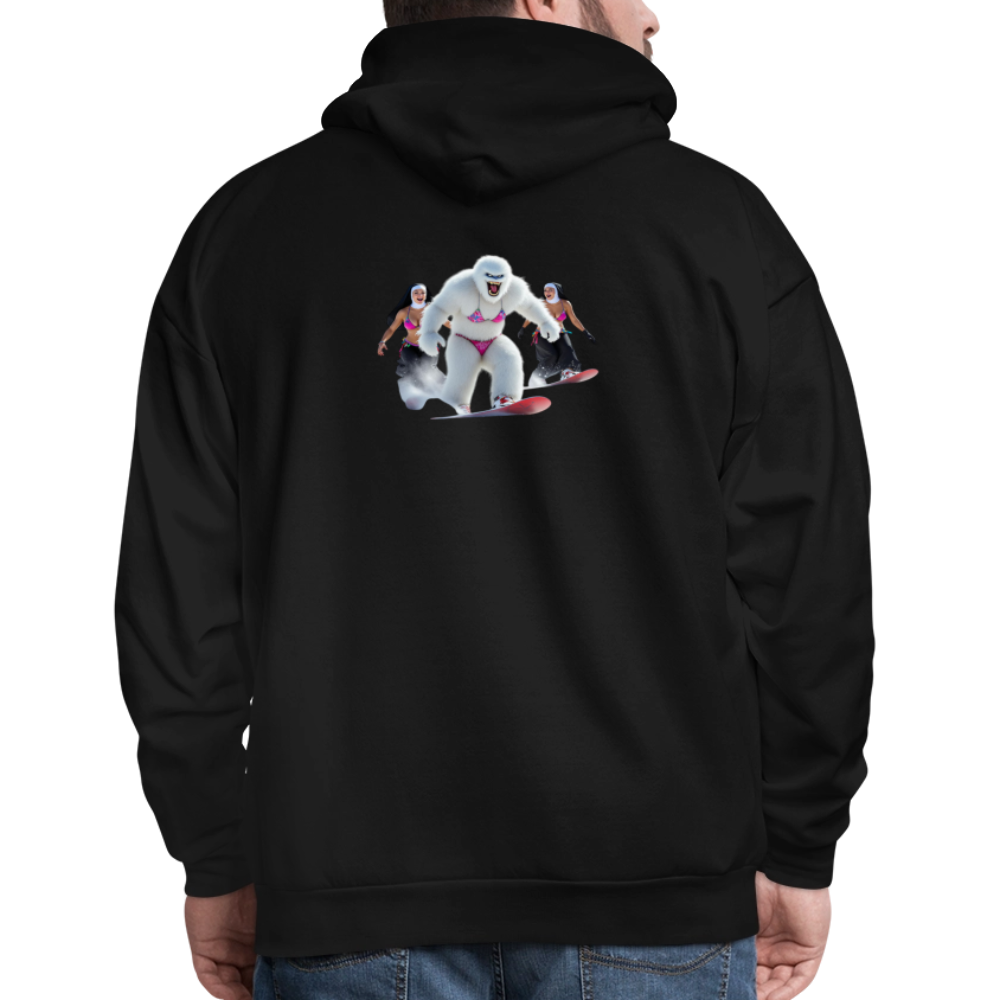 Bikini Abominable & Nuns Snowboarders Men's Hoodie - black