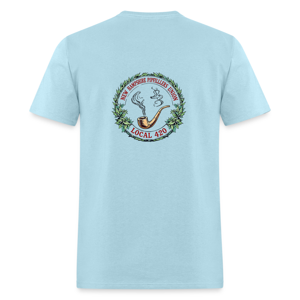 NEW HAMPSHIRE PIPEFILLERS UNION LOCAL 420 Unisex Classic T-Shirt - powder blue