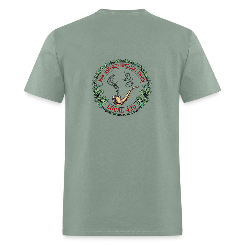 NEW HAMPSHIRE PIPEFILLERS UNION LOCAL 420 Unisex Classic T-Shirt - sage