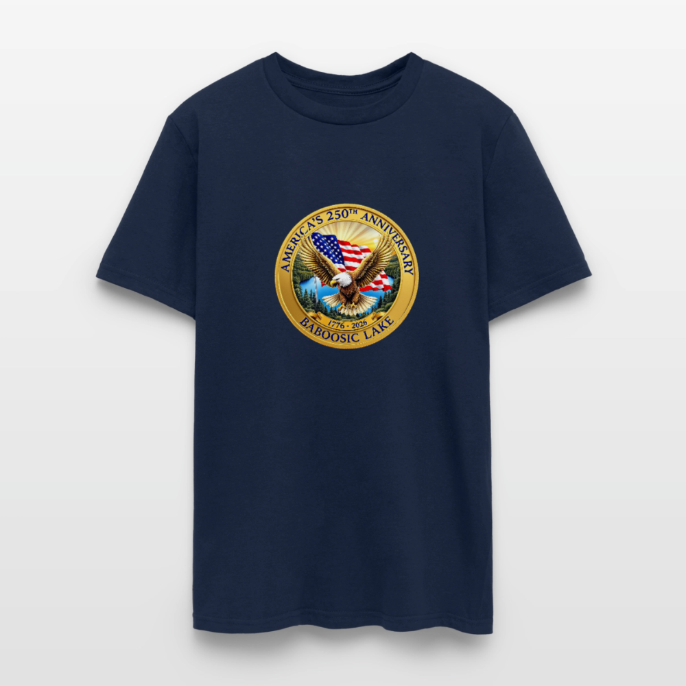 AMERICA 250 AMHERST Men's T-Shirt | GILDAN 5000 - navy