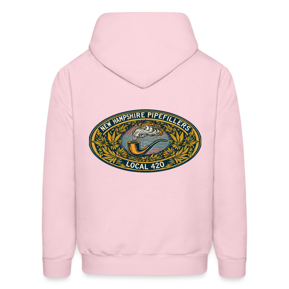 NEW HAMPSHIRE PIPEFILLERS UNION LOCAL 420 Hoodie 2 - pale pink