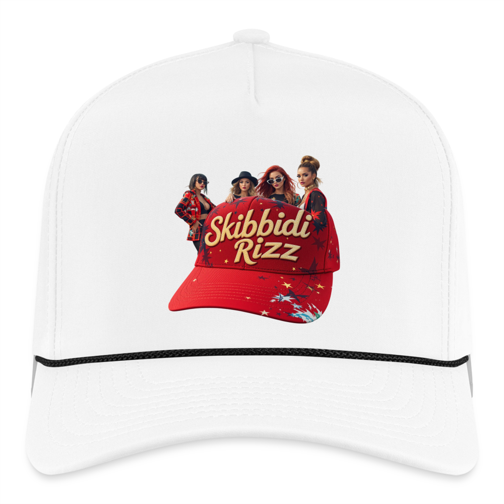 Skibbidi Rizz Authentic Imperial Ropel Cap - white/black