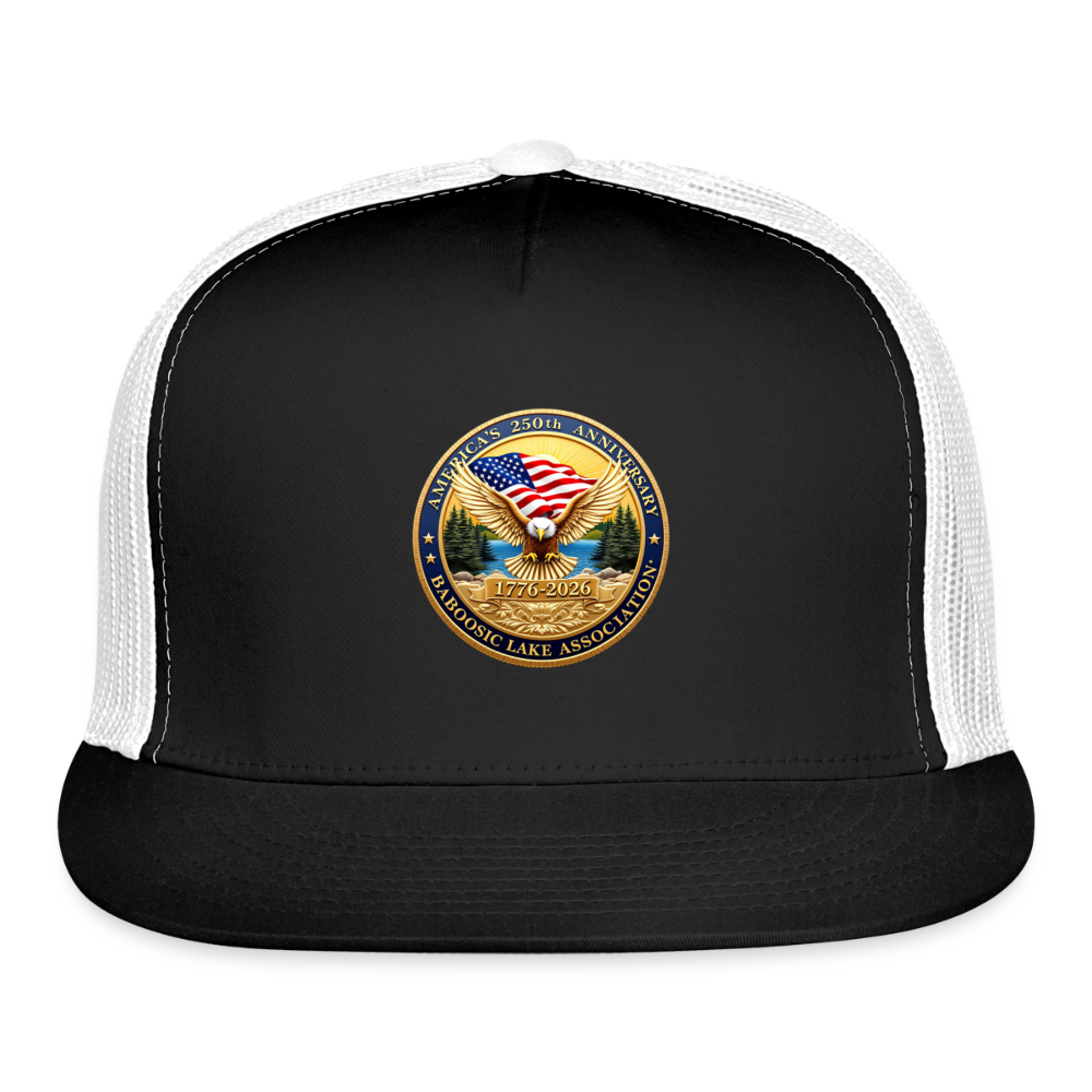America's 250th Anniversary BLA Trucker Hat - black/white