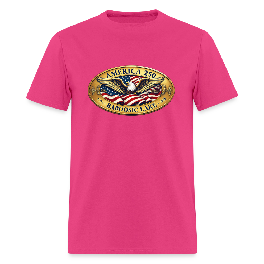 BABOOSIC LAKE AMERICA 250 Men's T-Shirt - fuchsia
