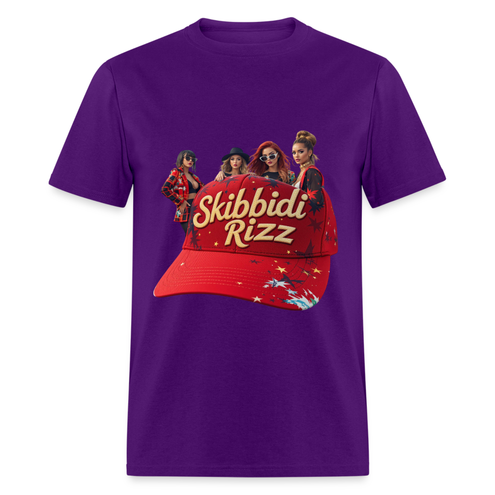 Skibbidi Rizz Authentic Unisex Classic T-Shirt - purple