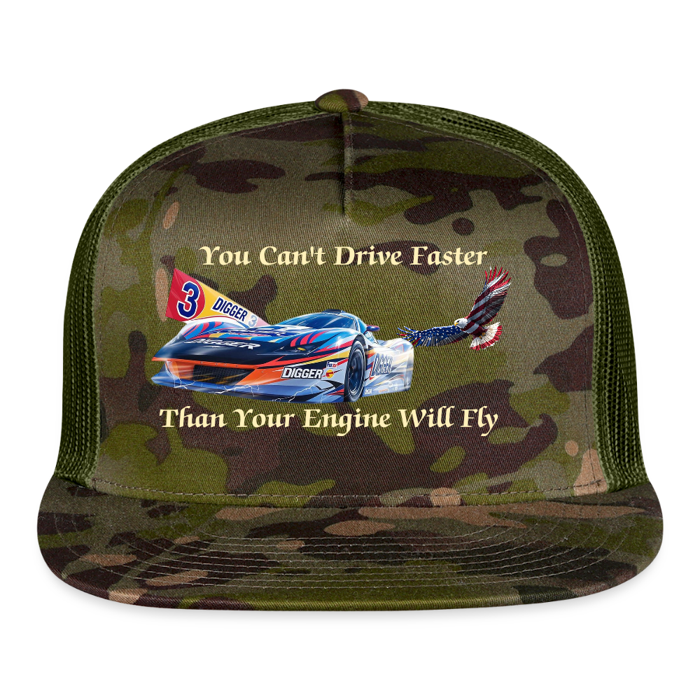 Drive Faster Digger 3 Trucker Hat - MultiCam\green