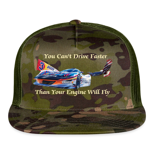 Drive Faster Digger 3 Trucker Hat - MultiCam\green