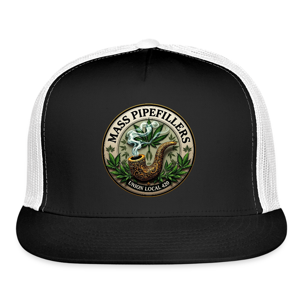 MASS PIPEFILLERS UNION LOCAL 420 Trucker Hat - black/white