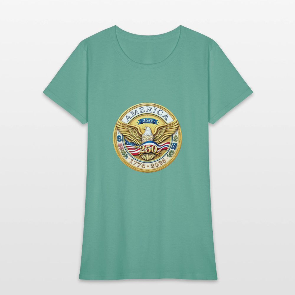 AMERICA 250 Women's T-Shirt - aquatic