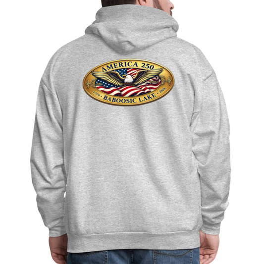 AMERICA 250 BABOOSIC LAKE Men's Hoodie - heather gray