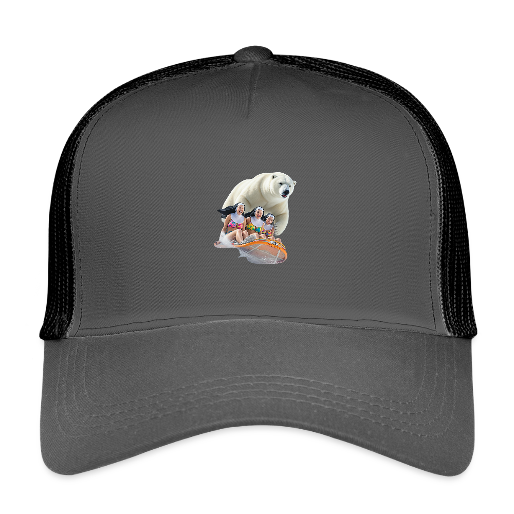 The FLYING NUNS Eco Trucker Cap - smoke grey/black