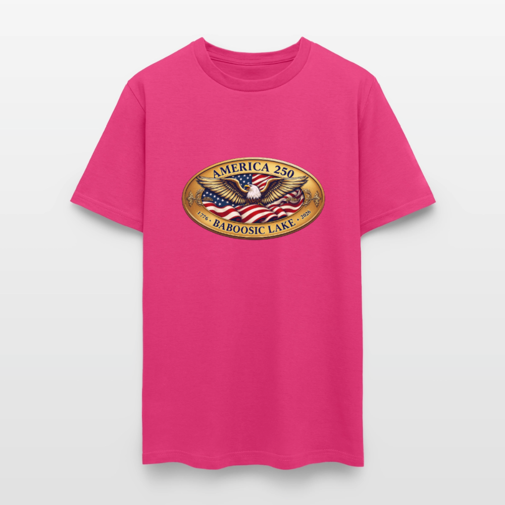 BABOOSIC LAKE AMERICA 250 Men's T-Shirt - fuchsia