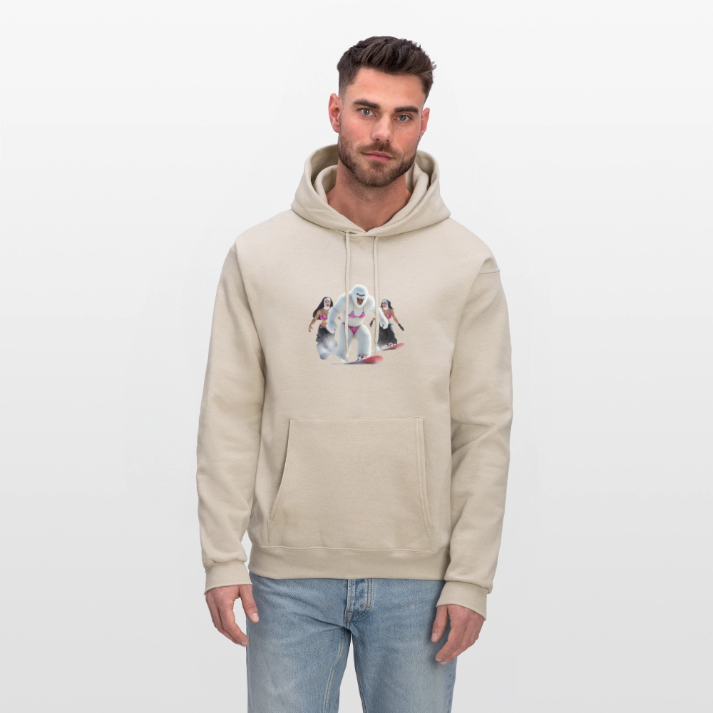 Bikini Abominable & Nuns Snowboarders Men's Hoodie - Sand