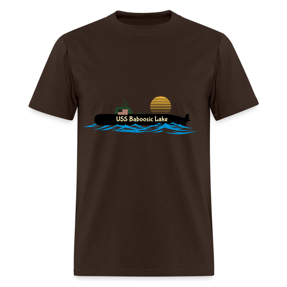 USS BABOOSIC LAKE Hanes Unisex Classic T-Shirt - brown