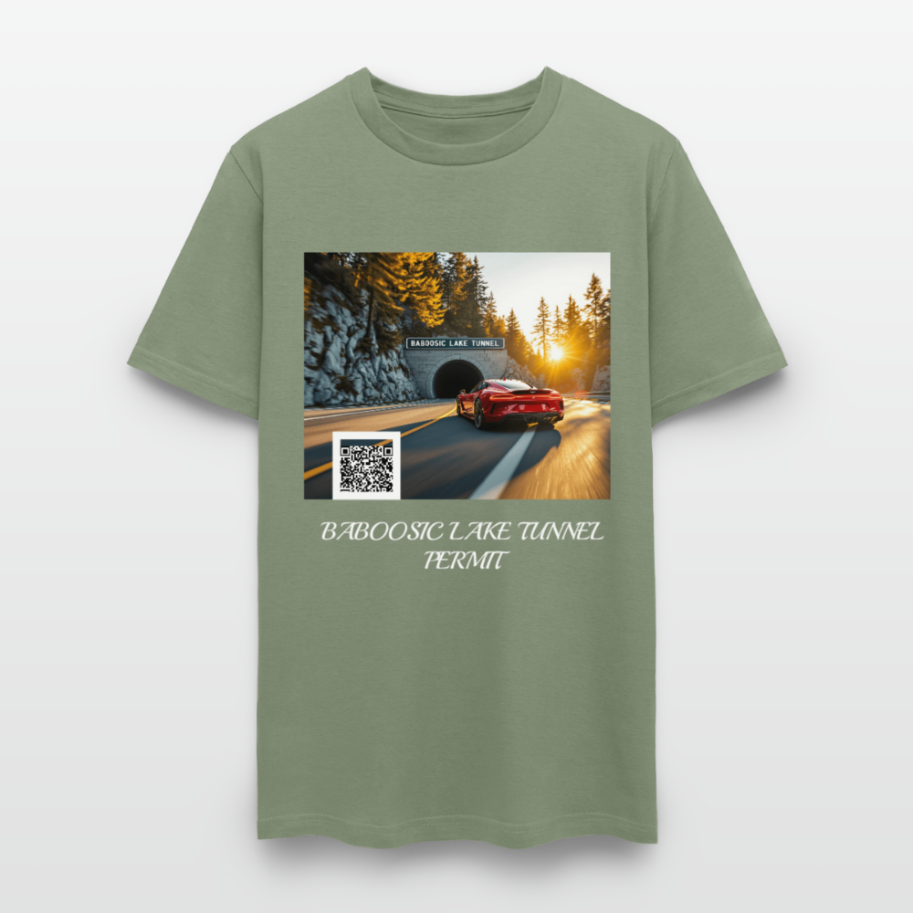 BABOOSIC LAKE TUNNEL PERMIT TEE - military green