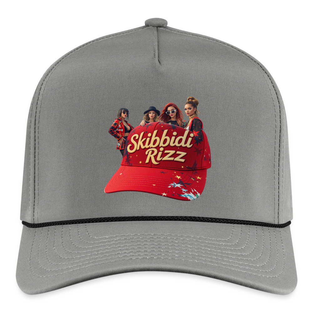 Skibbidi Rizz Authentic Imperial Ropel Cap - gray/black