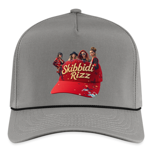 Skibbidi Rizz Authentic Imperial Ropel Cap - gray/black