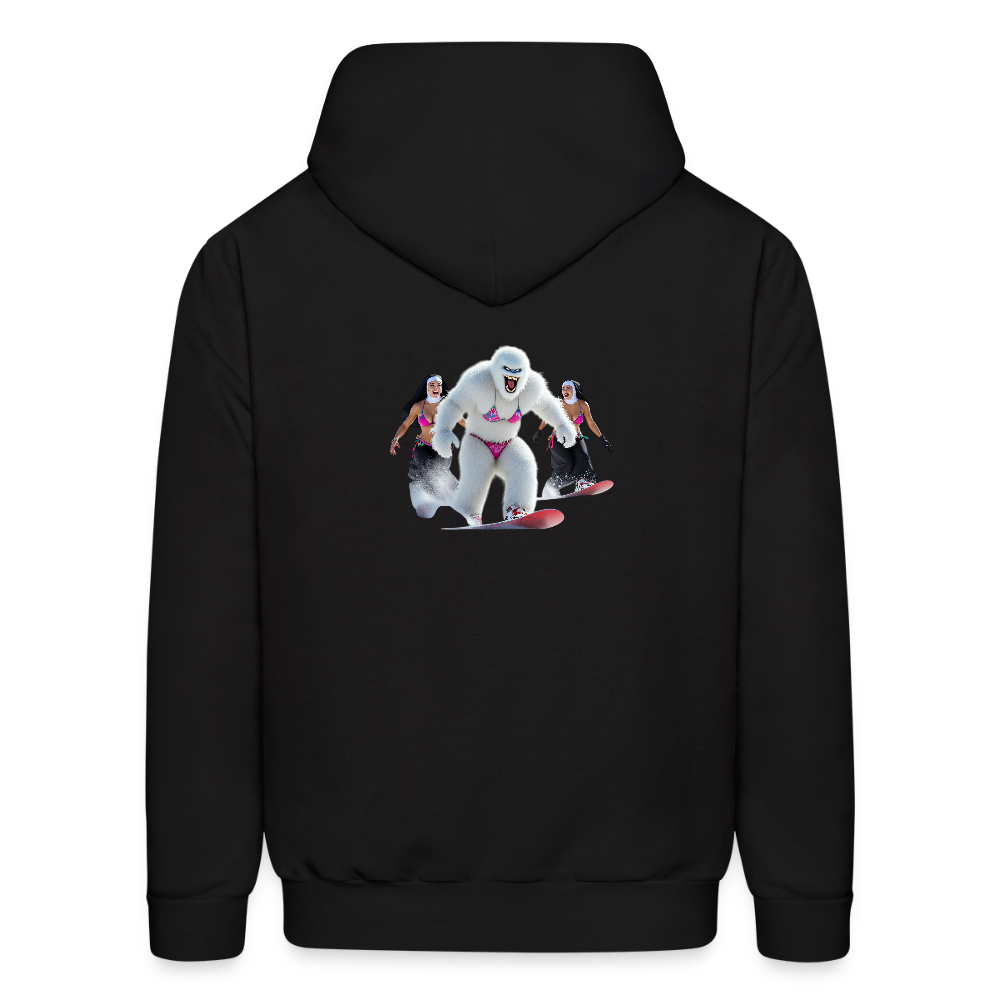Bikini Abominable & Nuns Snowboarders Men's Hoodie - black